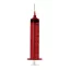 BD Plastipak 50 ml Luer-Lok syringe with aspiration cannula 18G, 40 mm (1 1/2") needle, light-protected (amber) barrel, 1 pc, Ref: 309747