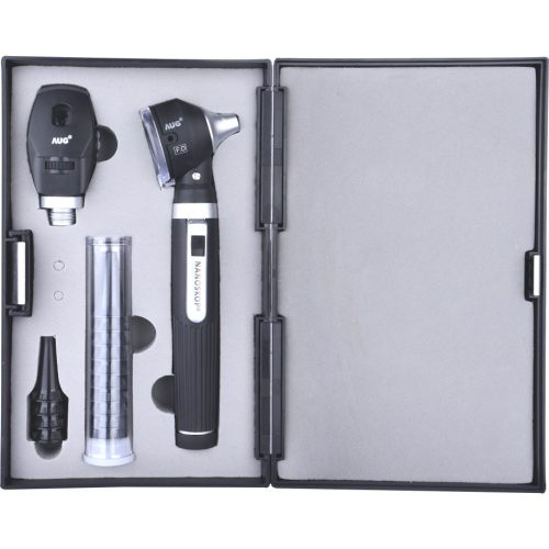 Nanoskop LED Oto-Ophthalmoscope set Black