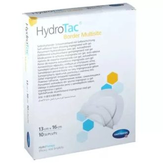   Foam dressing impregnated with HydroTac® Border Multisite gel (oval 13x16 cm; 10 pcs)