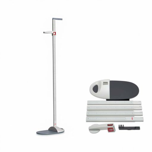 Seca portable stadiometer combineable with flat scale