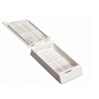   Einbettkassette, histologisch, für Automaten, weiß, mit Deckel, 40 x 28 x 7mm (500stk)
