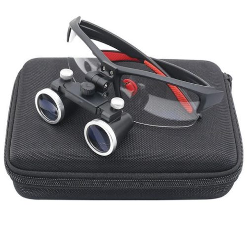 Magnifying binoculars, black, magnification 3.5x