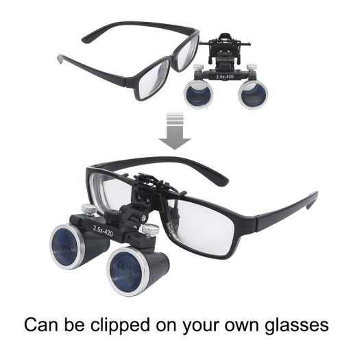 Magnifying binoculars, black, magnification 3.5x