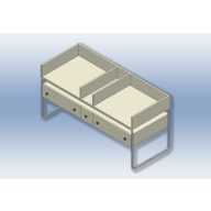Schminktisch (Metallgestell), 2-teilig