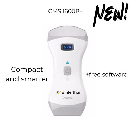 CONTEC CMS 1600B kézi dual-probe color doppleres ultrahang készülék, konvex és lineáris beépített fejjel