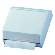 Folded hand towel dispenser