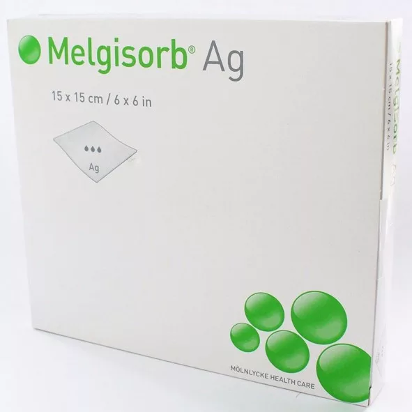 Metasorb Dressing Melgisorb AG 15x15 cm silver alginate dressing - Winterthur