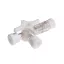BD Connecta 3-way stopcock, white, 100 pcs/box, Ref: 394600