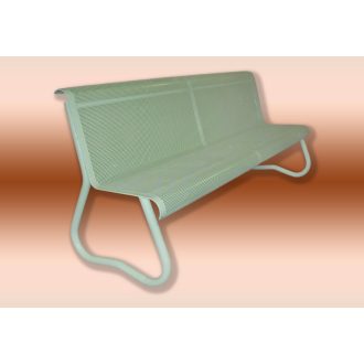 Lounge bench 2 seater perforated plate