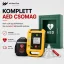 Defibrillátor csomag: AED 7000 magyar defibrillátor+ Riasztós fali kabin+ Hordtáska + CPR maszk