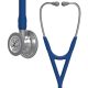 3M™ Littmann® Cardiology IV™ Stethoskop für die Diagnose, 6154, Bruststück in Standardausführung, marineblauer Schlauch, Schlauchanschluss und Ohrbügel aus Edelstahl, 69 cm