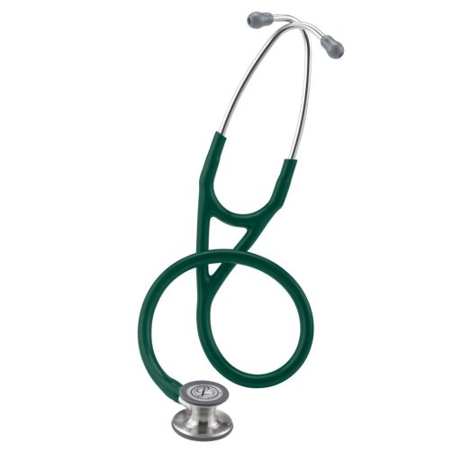 3M™ Littmann® Cardiology IV™ Diagnostic Stethoscope, Standard-Finish Chestpiece, Hunter Green Tube, Stainless Stem and Headset, 69 cm, 6155