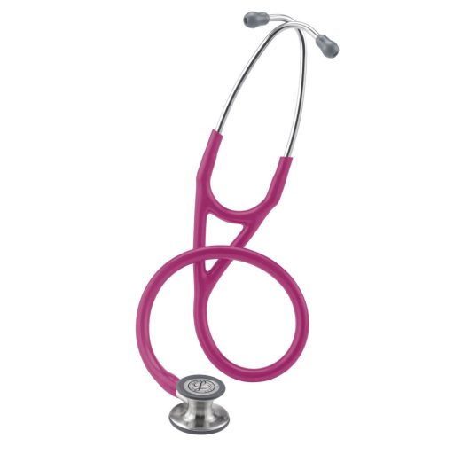 3M™ Littmann® Cardiology IV™ Diagnostic Stethoscope, Standard-Finish Chestpiece, Raspberry Tube, Stainless Stem and Headset, 69 cm, 6158