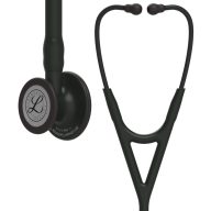   3M™ Littmann® Cardiology IV™ Diagnostic Stethoscope, Black-Finish Chestpiece, Black Tube, Stem and Headset, 69 cm, 6163