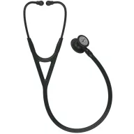   3M™ Littmann® Cardiology IV™ Diagnostic Stethoscope, Black-Finish Chestpiece, Black Tube, Stem and Headset, 69 cm, 6163