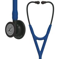   3M™ Littmann® Cardiology IV™ Diagnostic Stethoscope, Black-Finish Chestpiece, Navy Blue Tube, Black Stem and Headset, 69 cm, 6168