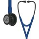 3M™ Littmann® Cardiology IV™ Stethoskop für die Diagnose, 6168, Black-Edition Bruststück, Schlauch in Marineblau, Schlauchanschluss und Ohrbügel in Schwarz, 69 cm