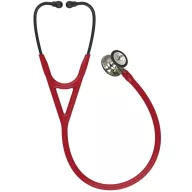   3M™ Littmann® Cardiology IV™ Diagnostic Stethoscope, Champagne-Finish Chestpiece and Stem, Burgundy Tube, Smoke Headset, 69 cm, 6176