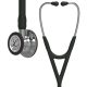 3M™ Littmann® Cardiology IV™ Diagnostic Stethoscope, Mirror-Finish Chestpiece and Stem, Black Tube, Stainless Headset, 69 cm, 6177