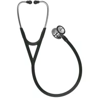   3M™ Littmann® Cardiology IV™ Diagnostic Stethoscope, Mirror-Finish Chestpiece and Stem, Black Tube, Stainless Headset, 69 cm, 6177