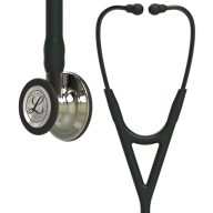   3M™ Littmann® Cardiology IV™ Diagnostic Stethoscope, Champagne-Finish Chestpiece, Black Tube, Smoke Stem and Headset, 69 cm, 6179