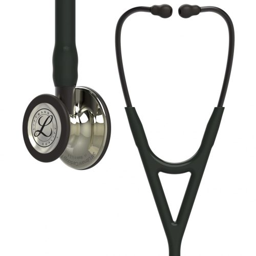 Stetoskop diagnostyczny 3M™ Littmann® Cardiology IV™, głowica w kolorze szampana, czarny przewód, dymny wspornik i słuchawka, 69 cm, 6179