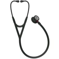   3M™ Littmann® Cardiology IV™ Diagnostic Stethoscope, Black-Finish Chestpiece, Black Tube, Red Stem and Black Headset, 69 cm, 6200