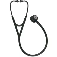   3M™ Littmann® Cardiology IV™ Diagnostic Stethoscope, Black-Finish Chestpiece, Black Tube, Blue Stem and Black Headset, 69 cm, 6201