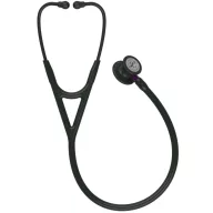   3M™ Littmann® Cardiology IV™ Diagnostic Stethoscope, Black-Finish Chestpiece, Black Tube, Violet Stem and Black Headset, 69 cm, 6203