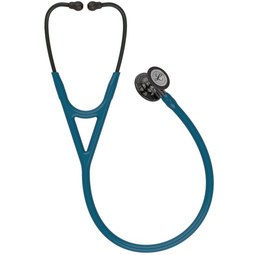3M™ Littmann® Cardiology IV™ Diagnostic Stethoscope, High Polish Smoke-Finish Chestpiece, Caribbean Blue Tube, Mirror Stem and Smoke Headset, 69 cm, 6234