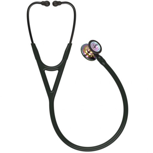 3M™ Littmann® Cardiology IV™ Diagnostic Stethoscope, High Polish Rainbow-Finish Chestpiece, Black Tube, Smoke Stem and Smoke Headset, 69 cm, 6240