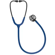   3M™ Littmann® Classic III™ Monitoring Stethoscope, Mirror - Finish Chestpiece, Navy Blue Tube, Smoke Stem and Headset, 27 inch, 5863