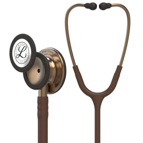 3M™ Littmann® Classic III™ Monitoring Stethoscope, Copper-Finish Chestpiece, Chocolate Tube, 27 inch, 5809
