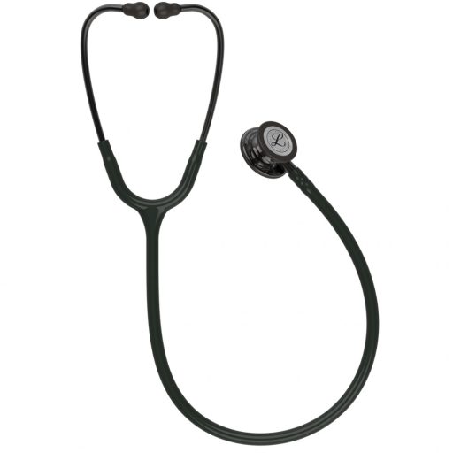 3M™ Littmann® Classic III™ Monitoring Stethoscope, Smoke-Finish, Black Tube, 27 inch, 5811