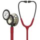 3M™ Littmann® Classic III™ Stethoskop zur Überwachung, 5864, champagnerfarbenes Bruststück, burgunderroter Schlauch, Schlauchanschluss und Ohrbügel in Rauchfarben, 69 cm