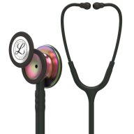   3M™ Littmann® Classic III™ Monitoring Stethoscope, Rainbow-Finish Chestpiece, black stem and headset, Black Tube, 27 inch, 5870