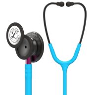   3M™ Littmann® Classic III™ Monitoring Stethoscope, Smoke Chestpiece, Turquoise Tube, Pink Stem and Smoke Headset, 27 inch, 5872