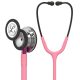 Stetoskop monitorujący 3M™ Littmann® Classic III™, lustrzana głowica, perłowo-różowy przewód, różowy wspornik i dymna słuchawka, 27 cali, 5962