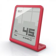 Stadler Form Selina humidity meter with clock - chili red