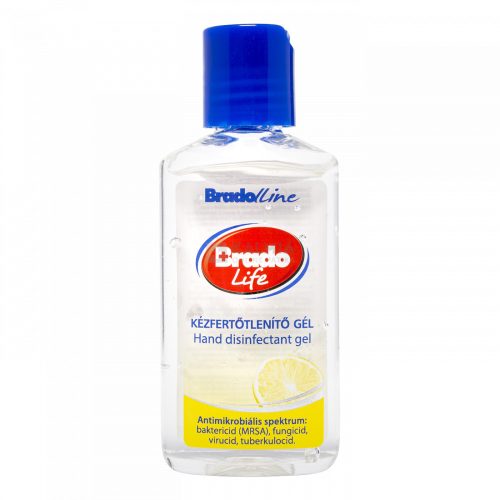 BradoLife kézfertőtlenítő gél 50 ml - Citrom