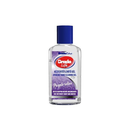 BradoLife kézfertőtlenítő gél 50 ml - Purple relax