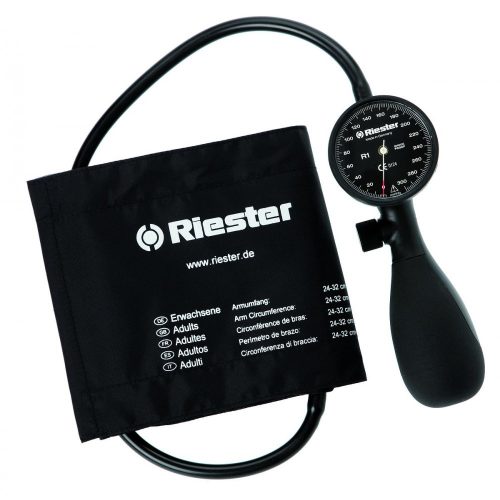 Riester R1 Shock-Proof 1 tube and latex-free aneroid sphygmomanometer velcro