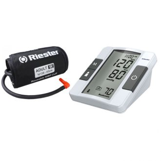   Riester Ri-champion SmartPRO + blood pressure monitor: With cuff for adults (measurements: 22 - 42 cm) 