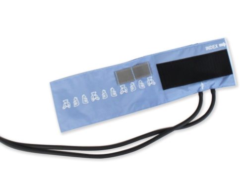 Riester sphygmomanometer cuff, blue, pediatric. Especially for children. Latex free. 35.5 x 10 cm 2 pipe