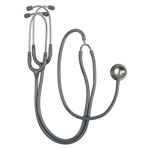 Stethoscope Riester Duplex for Teaching Slate Gray, Stainless Steel 2 arches, in Exhibiting Cardboard Box