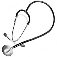   Stethoscopes Riester Anestophon for Nurses, Aluminum, in Exhibiting Cardboard Box black