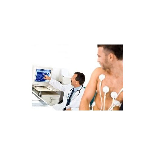 Terheléses EKG rendszer, vezeték nélküli Cardiax EKG-val, Sanabike 1000 beépített vérnyomásmérős kerékpár ergométerrel