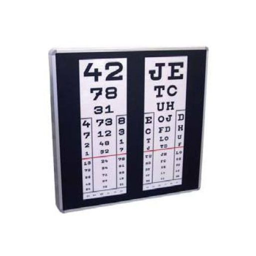 Fork cover for eye chart board (3m) 
