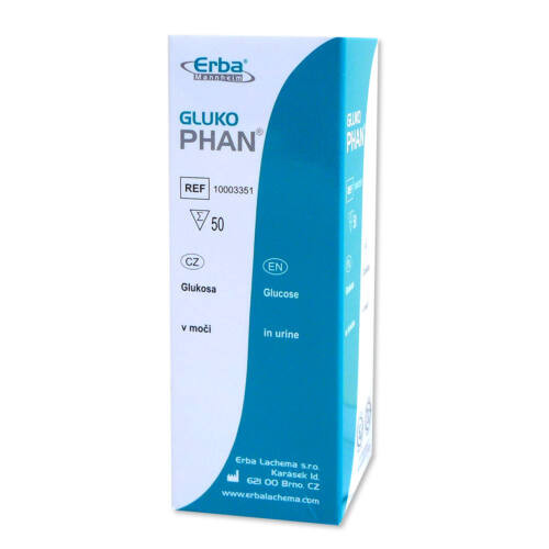 GlukoPhan vizeletcukor mérő tesztcsík