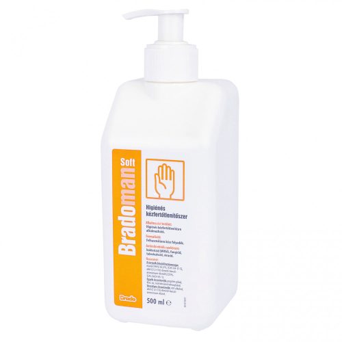 Bradoman Soft hygienic hand sanitiser 500ml - with pump